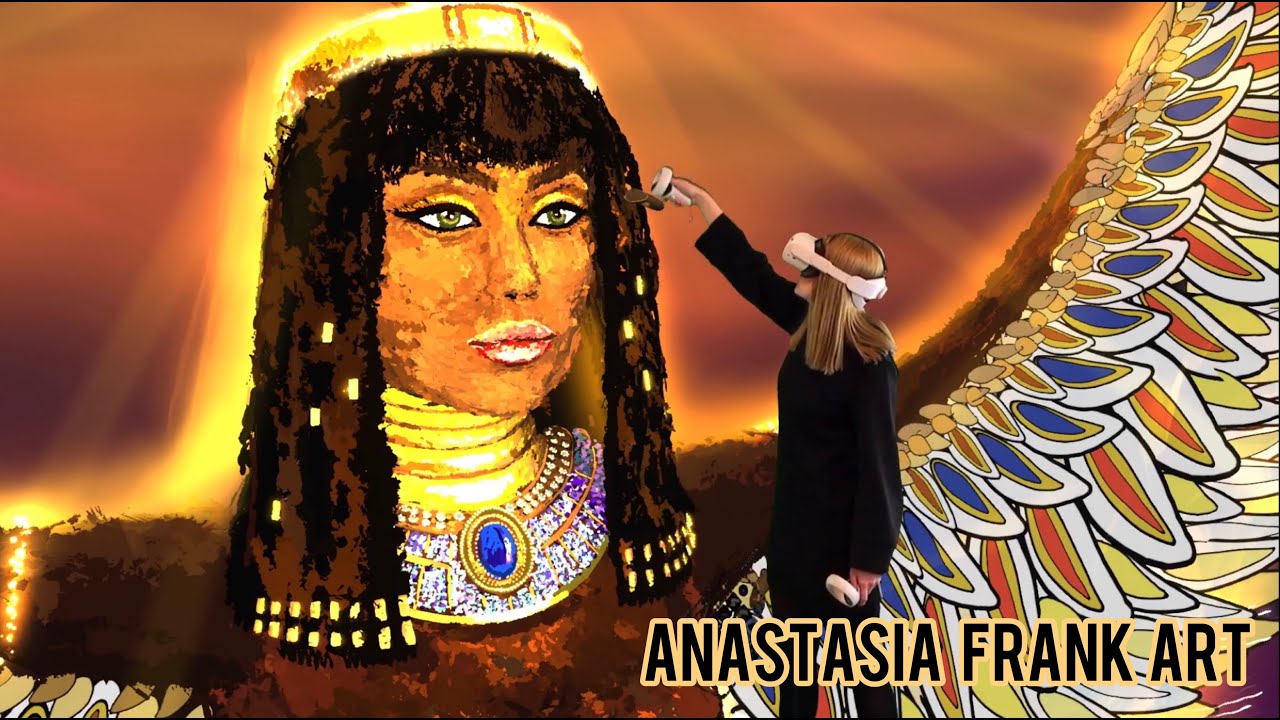 Goddess Isis - Virtual Reality Painting with Open brush/Tilt brush