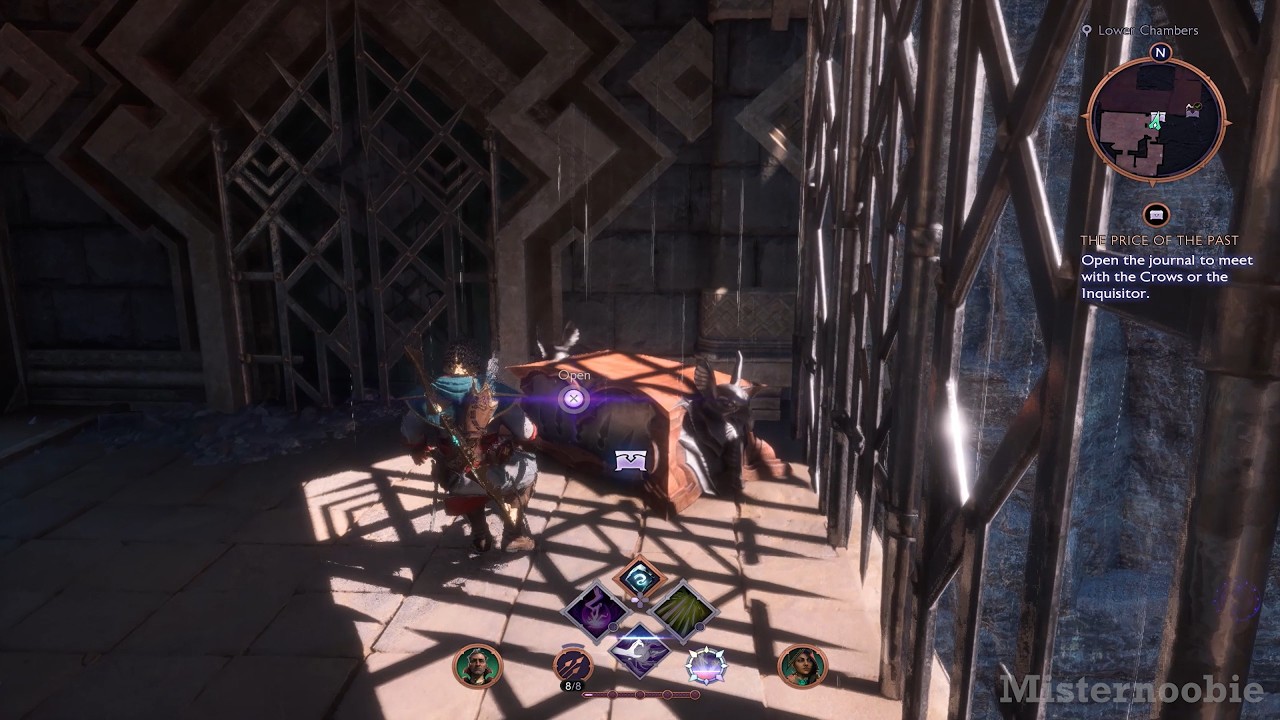 Dragon Age Veilguard: Razikale Walk treasure puzzle in Dock Town