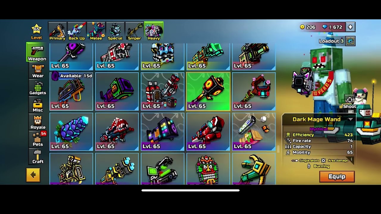 Getting the Dark Mage Wand in Pixel Gun 3D