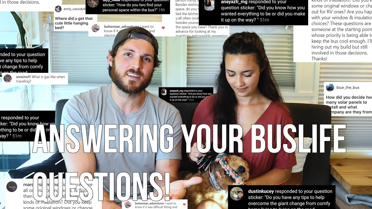 BUS LIFE || Answering YOUR Skoolie Questions! || Bus Build Q & A