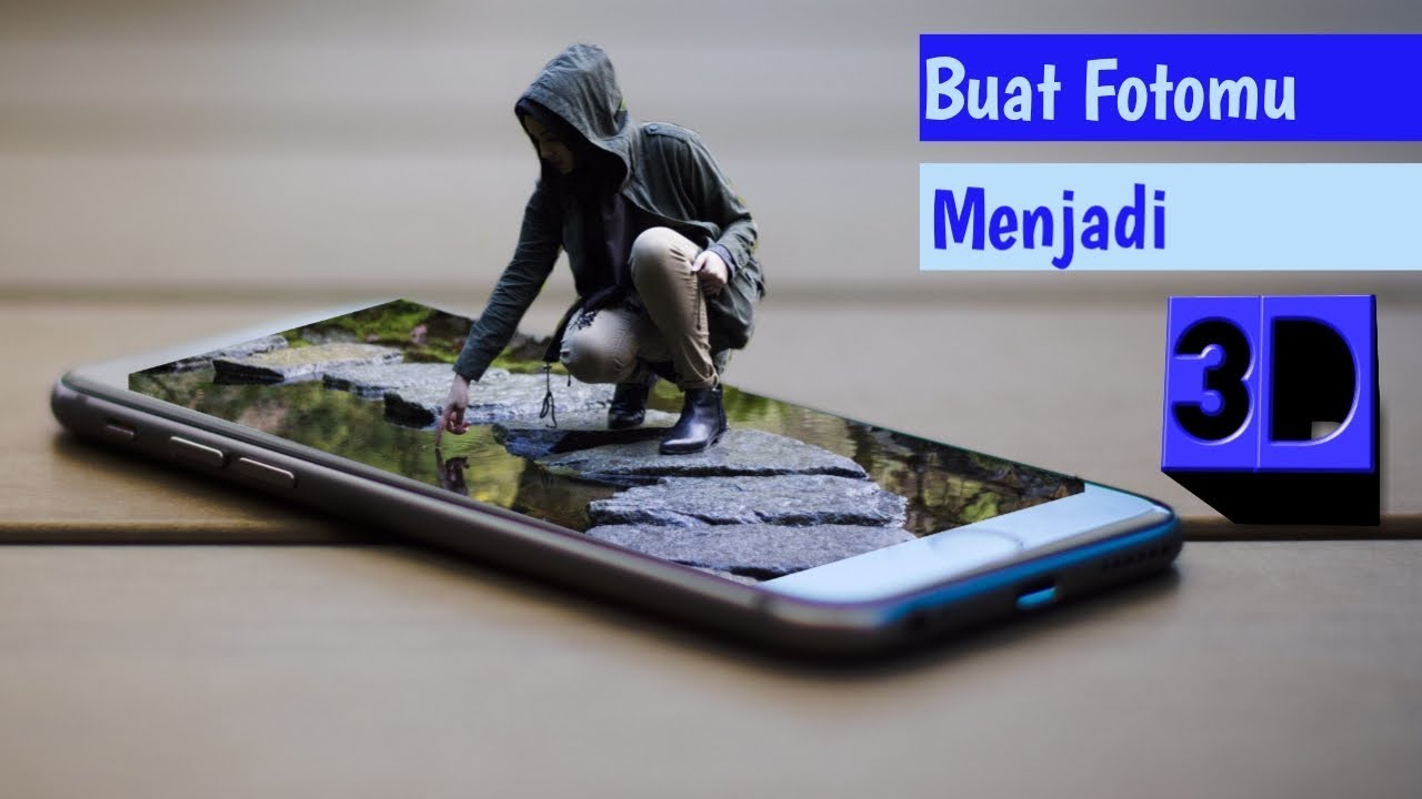 Tutorial edit foto menjadi 3d - Manipulasi 3d dengan menggunakan aplikasi picsart