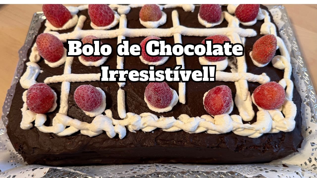 O Melhor Bolo de Chocolate com Creme Pasteleiro | Fofinho e Cremoso!
