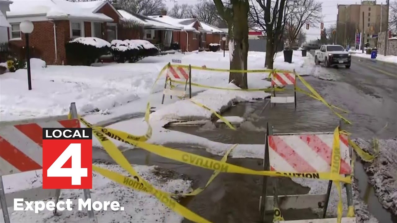 Crews rush to fix multiple water main breaks in Detroit