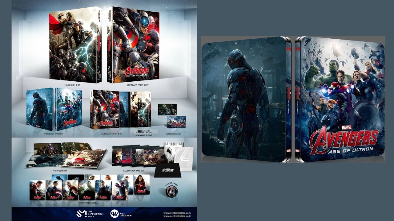 Avengers - Age of Ultron Lenticular Slip Weet Collection vs. Blufans Steelbook  Battle Unboxing...