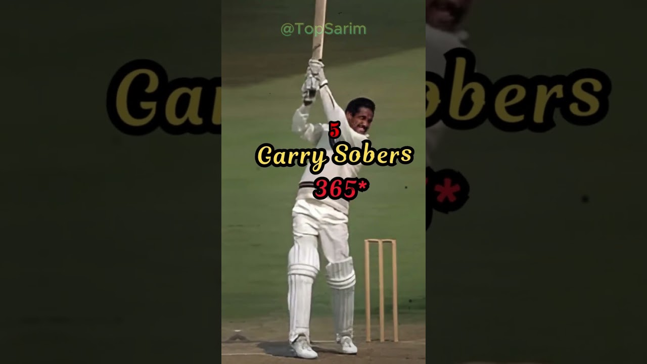 Top 10 Highest Test Score by a Batsman In Cricket #top #top10list #facts #top10 #shortsfeed #shorts