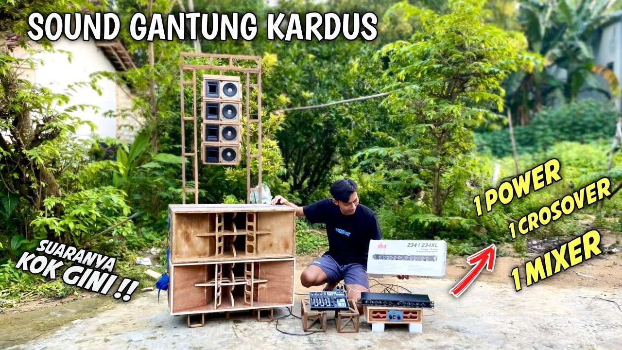 HAJATAN OKE HOREG OKE ‼️ Sound gantung kardus miniatur cek sound
