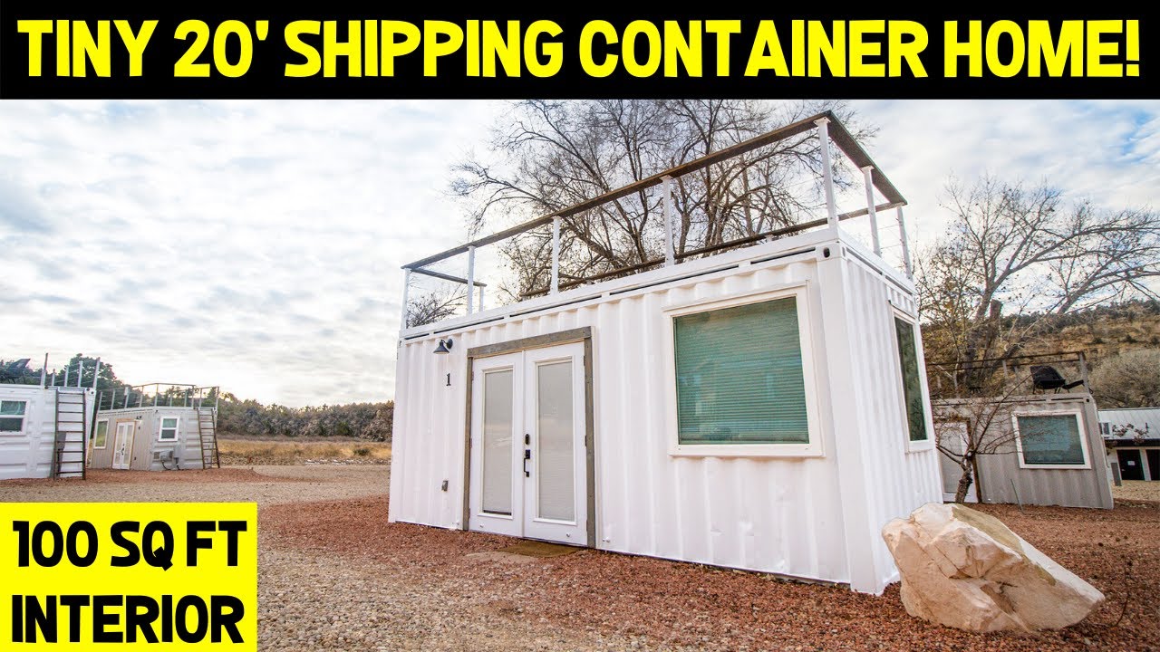 TINY 20ft SHIPPING CONTAINER HOME! (Full Airbnb Tiny House Tour)