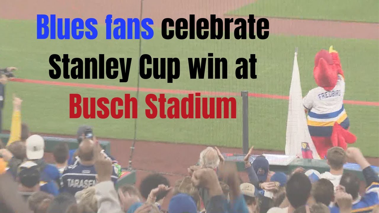 This is what Busch Stadium looked like when the Blues won the Stanley Cup