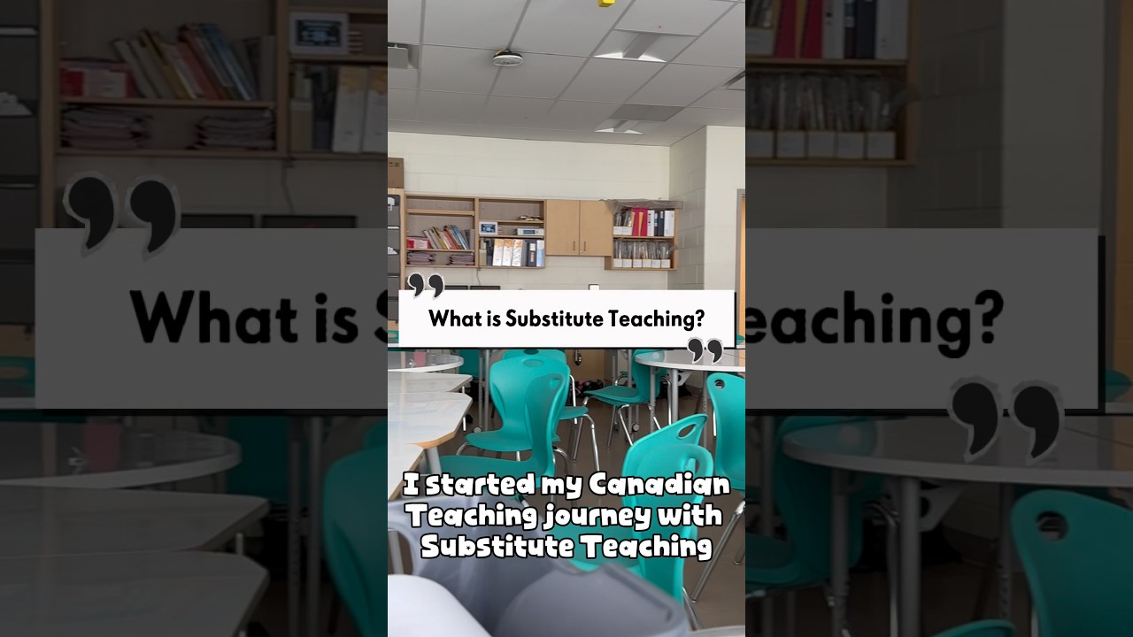What is Substitute Teaching? | Canada School System Explained 🇨🇦 #indianincanada #subforsub