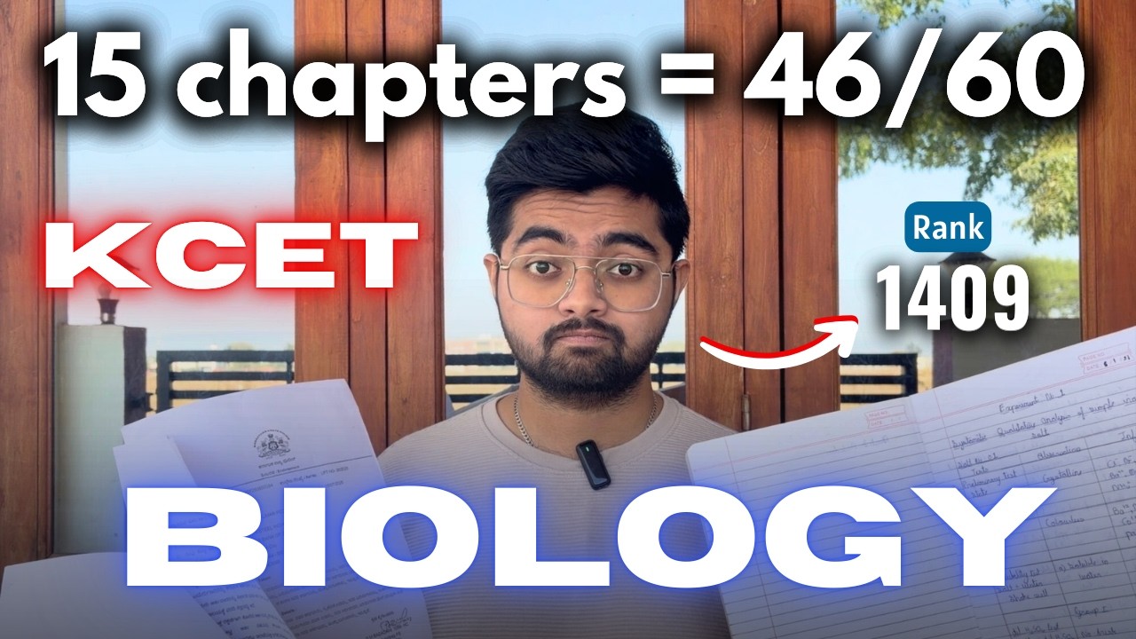16 High Weightage Bio Chapters for KCET 2026 | Crack KCET 2026