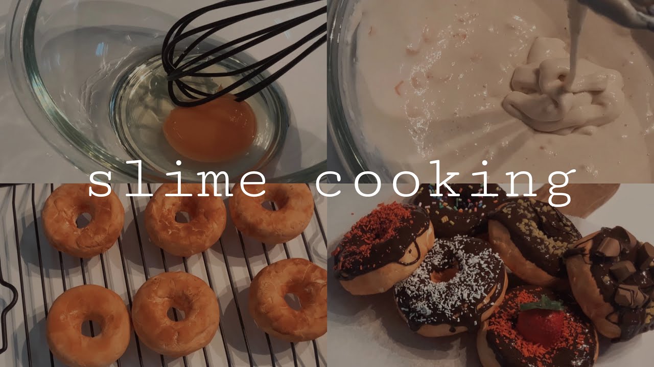 [スライムクッキング]🍩チョコレート焼きドーナツを作る🍫(bgmあり)(雰囲気暗め)