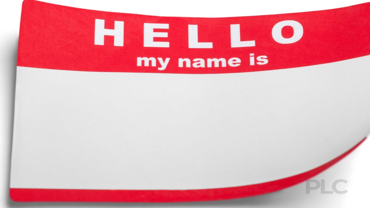 Hello my name is Part 2, Pastor Andrew Thurber