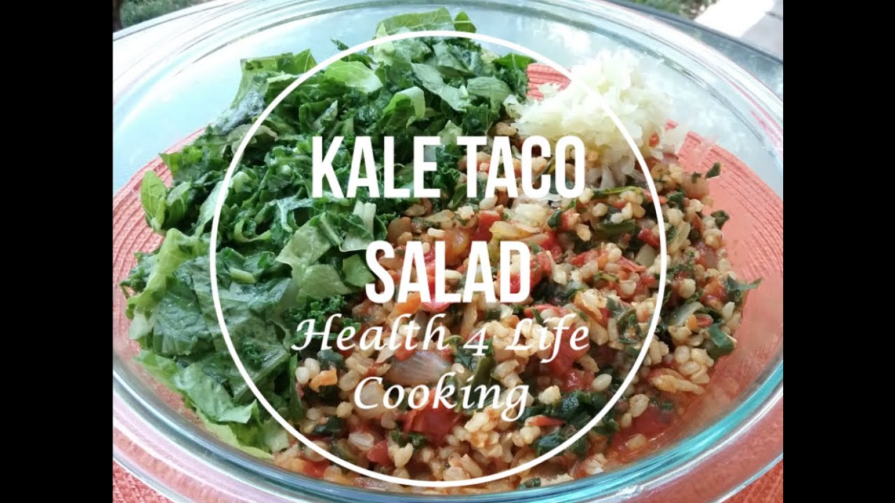 Food sensitivity recipes - Kale Taco Salad