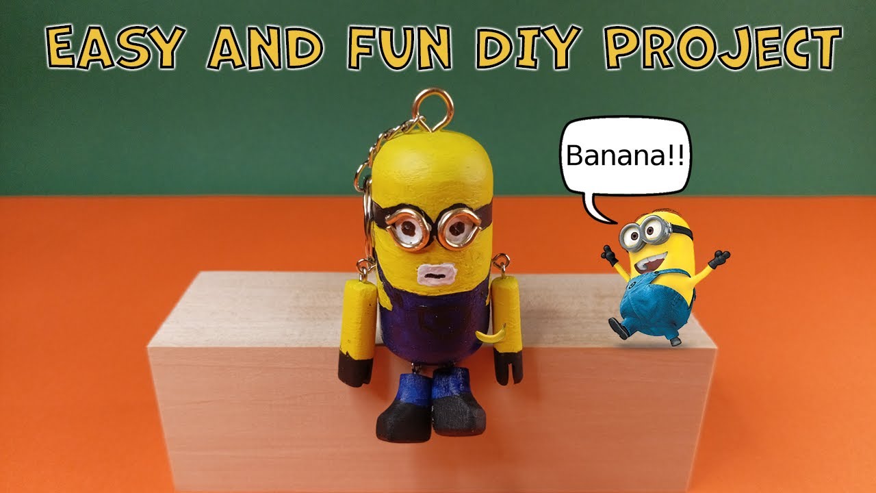 How To Make a Cute Wooden Minion