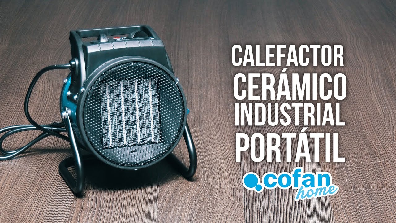 🔥 Calefactor Cerámico Industrial 2000W | Portátil, Calor en Invierno y Ventilador en Verano. 💨​