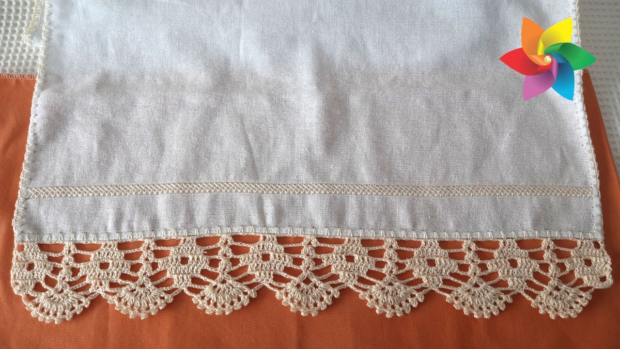 Bico de Crochê para Pano de Prato Fácil – Modelo de Crochê 179