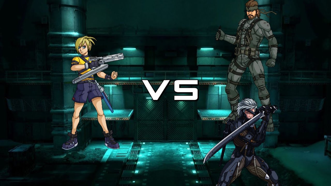 SSBC CMC PLUS V8 EXTENDED SAKI AMAMIYA VS SOLID SNAKE & RAIDEN (METAL GEAR)