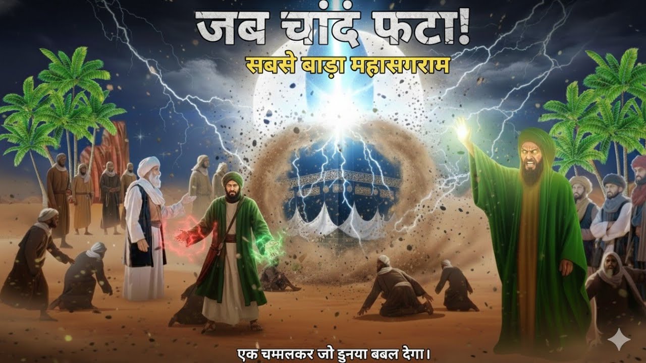 जब नबी ﷺ ने चंद के दो टुकड़े किये | jab huzur ne chand ke do tukde kiye | prophet stories in urdu