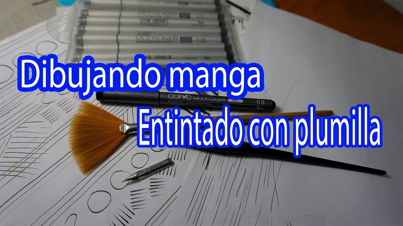 Entintado con plumilla / Dibujar manga