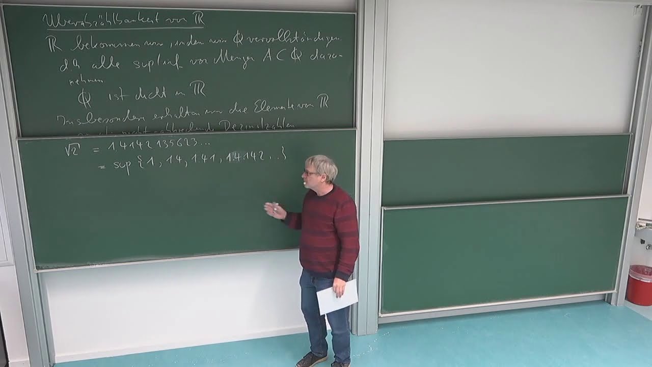 HMI 1: 5.8. Dichtheit der rationalen Zahlen in den reellen Zahlen