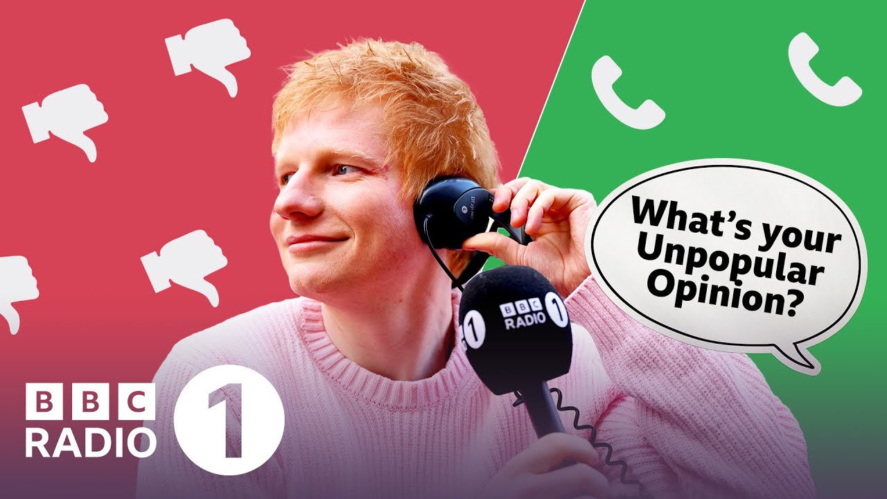 Ed Sheeran plays Unpopular Opinion (with a megaphone)