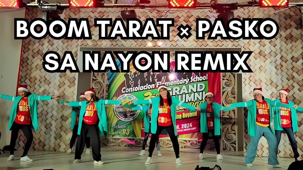 Boom tarat × Pasko sa Nayon remix|Retro  Christmas Presentation|Fitness