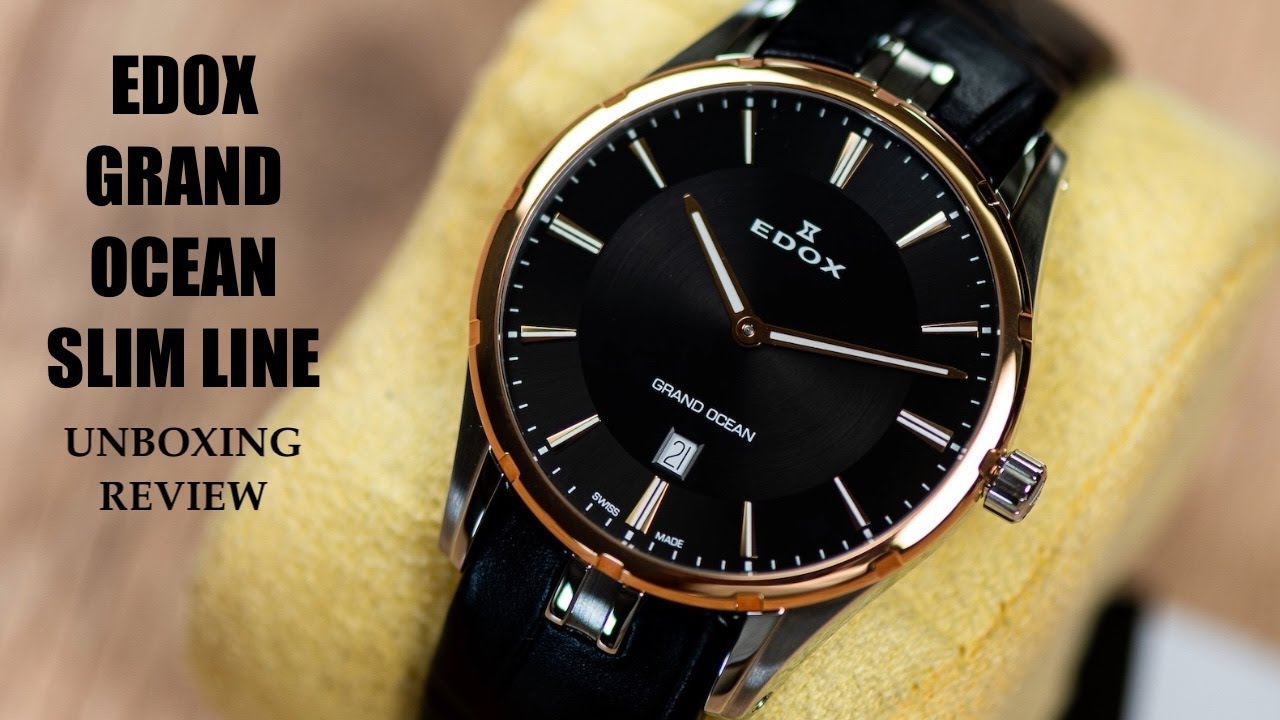 Edox Grand Ocean Slim Line 56002 357RC NIR Watch | Review Valjoux Relogios