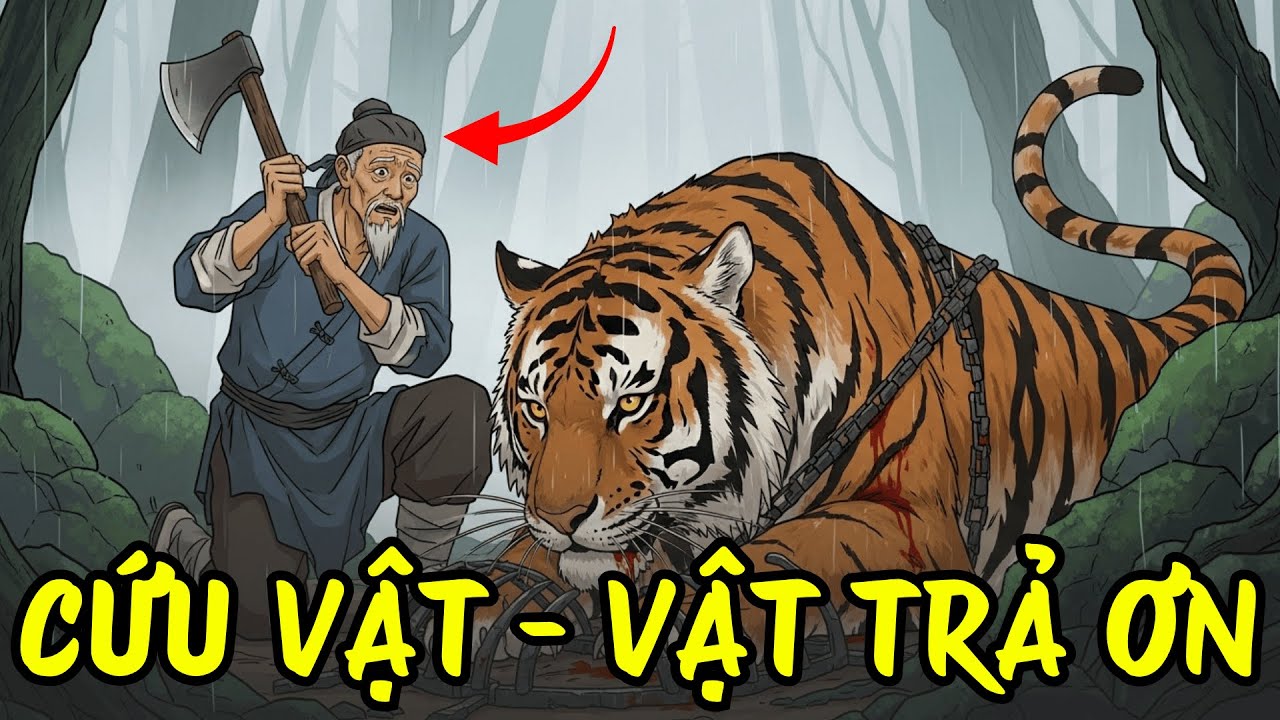 Lão Tiều Phu Và Con Hổ Dữ, CỨU VẬT - VẬT TRẢ ƠN | Câu Chuyện Nhân Quả Cổ Xưa Đẫm Nước Mắt