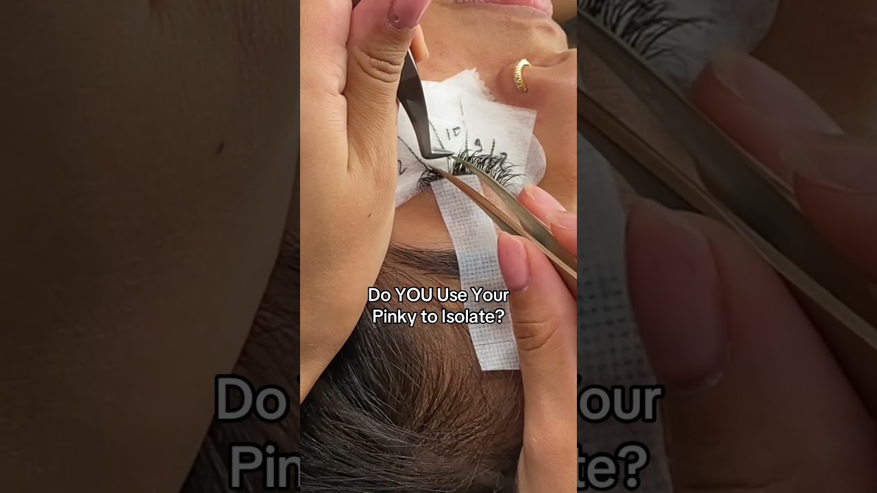 The Unique Isolation Trick for Beginner Lash Artists! #eyelashextensions #lashtraining