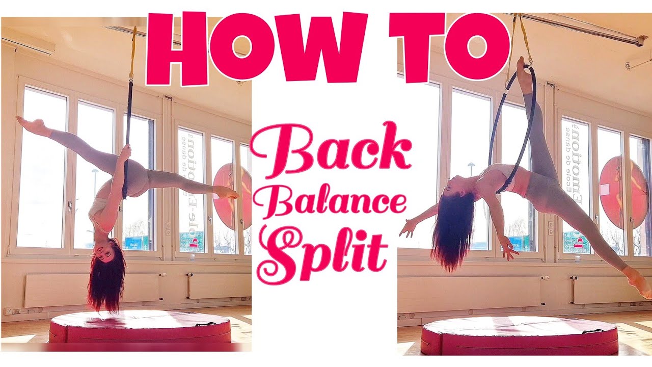 Simple CHOREOGRAPHY with Back Balance SPLITS (Aerial Hoop TUTORIAL)