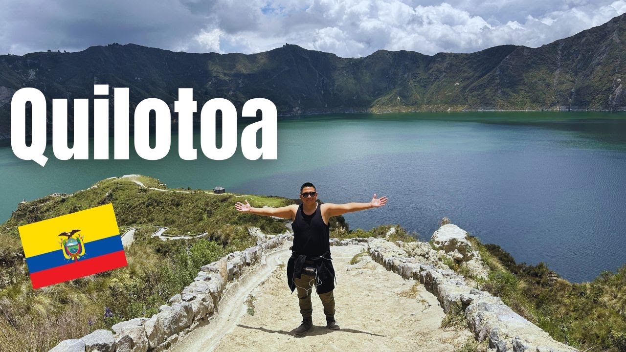 🇪🇨VOLCÁN ACTIVO⚠️-Laguna del QUILOTOA ❤️ #viajesporelmundo #viral #destacar