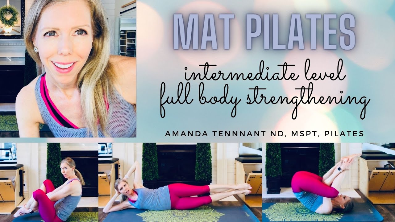 Intermediate MAT PILATES FULL BODY! No Props, No Equipment, 25+ Minute Workout