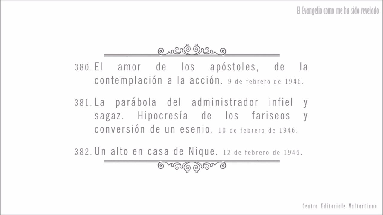 El Evangelio como me ha sido revelado: 380-382