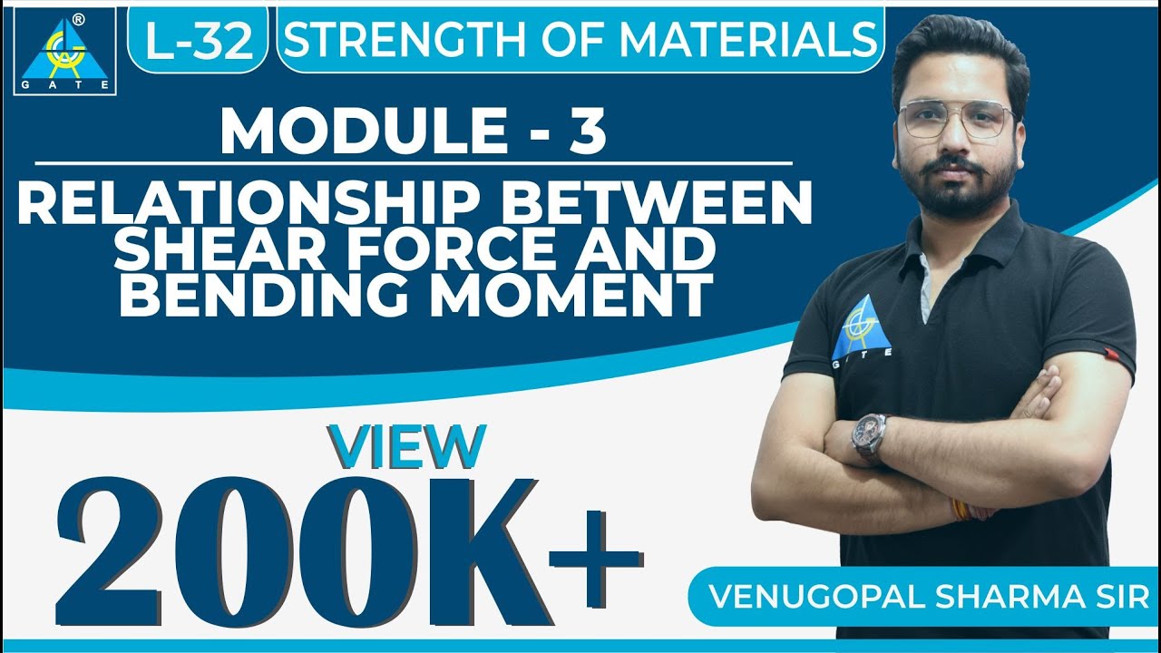 Strength of Materials | Module 3 | Relationship Between Shear Force and Bending Moment (Lecture 32)