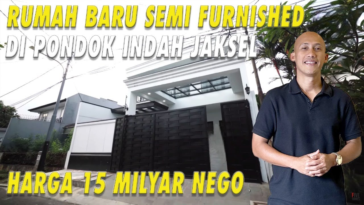 Rumah Baru Semi Furnished Di Pondok Indah Jakarta Selatan | Harga 15 Milyar Nego