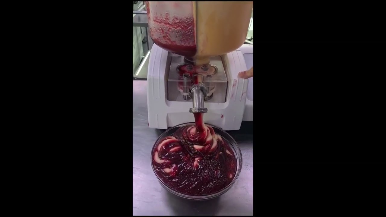 Depositor Solutions Beldos Mini Fill split hopper test for doughnuts, bakery and volumetric filling