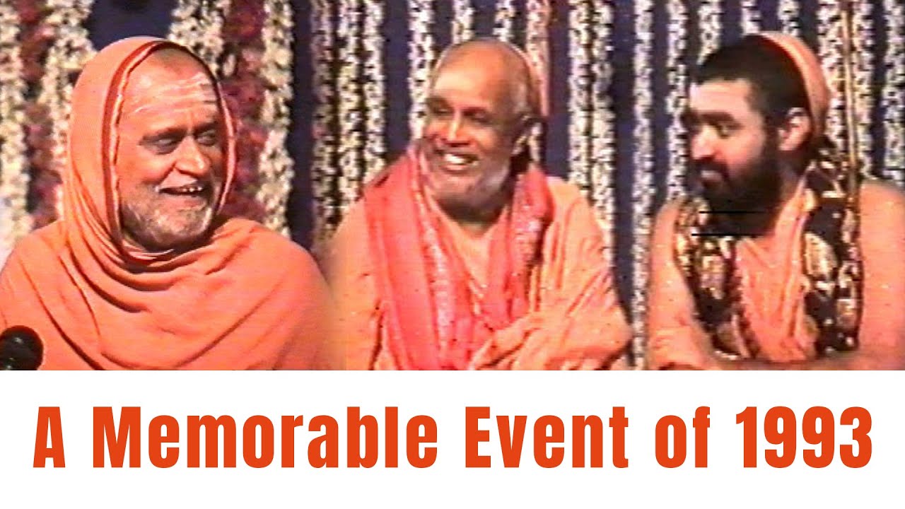 Kanchi Shankaracharyas at SriRamachandrapura Matha, Tirthahalli - in 1993