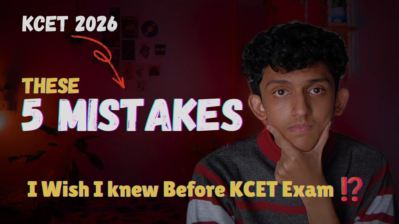 5 mistakes You Must know before KCET ‼️Watch Now | KCET 2026
