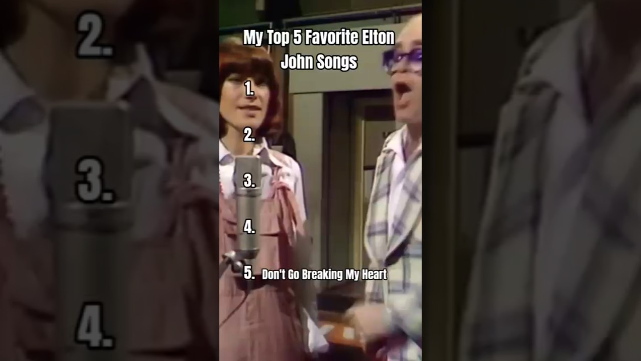 My Top 5 Favorite Elton John Songs #eltonjohn #music #song #songs #shorts