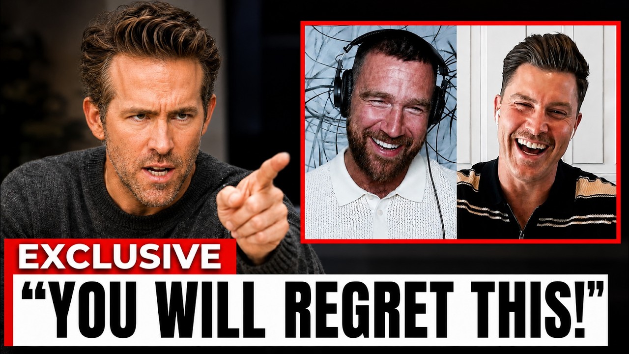 Ryan Reynolds REACTS To Travis Kelce & Colin ROASTING Him On Live TV