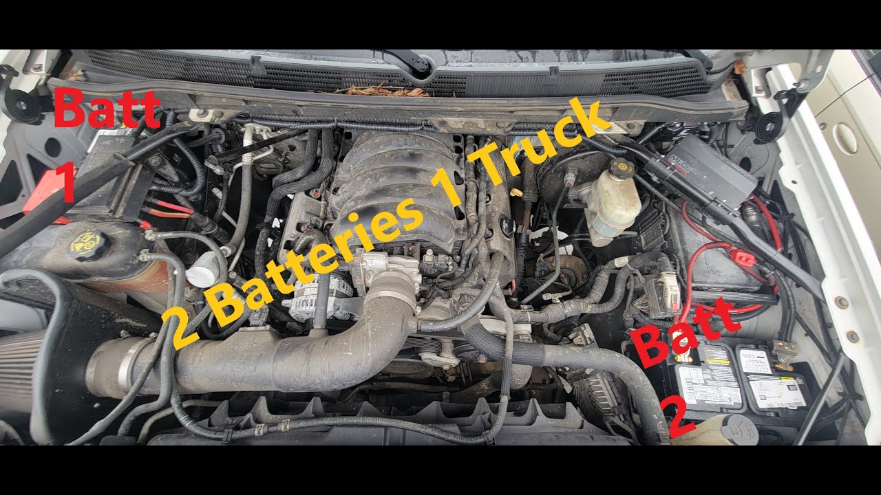 Dual battery Install on a 2014 GMC Sierra.