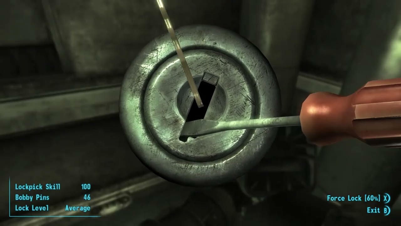 Breaking into the Wheaton Armory 100 lockpick skill