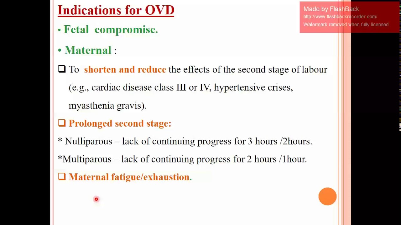 Operative vaginal delivery