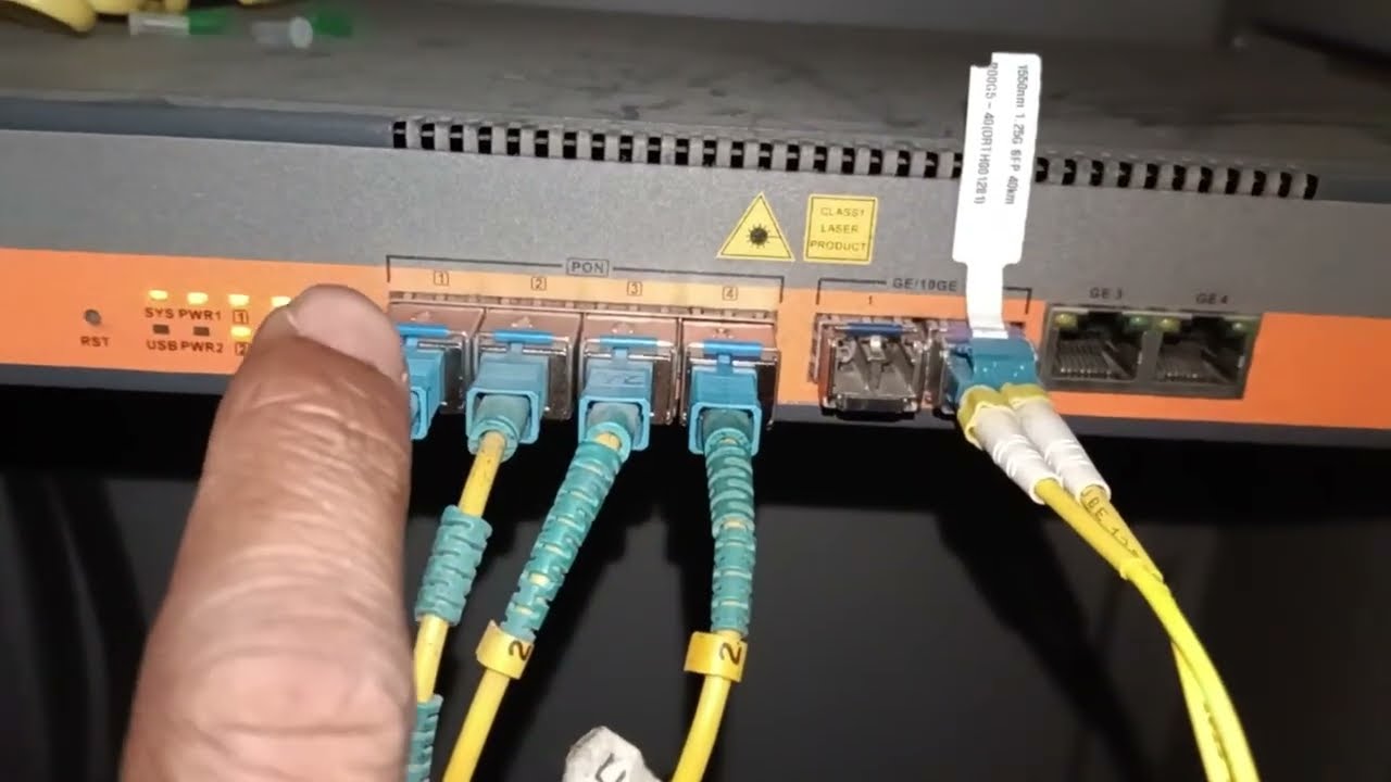 SHIFTING CONNECTIONS FROM PON 1 TO PON 4 SYROTECH GPON OLT 