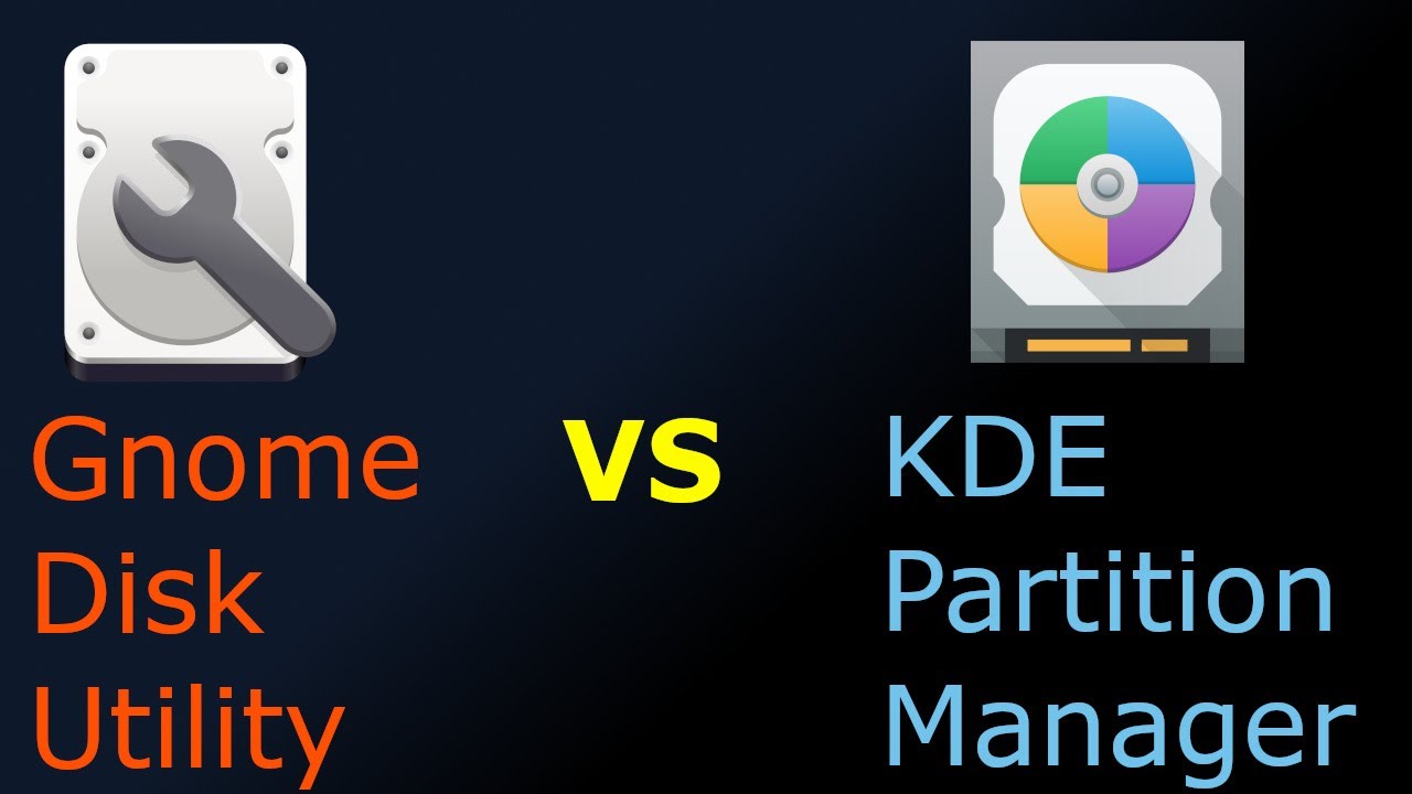 KDE Partition Manager против GNOME Disk Utility
