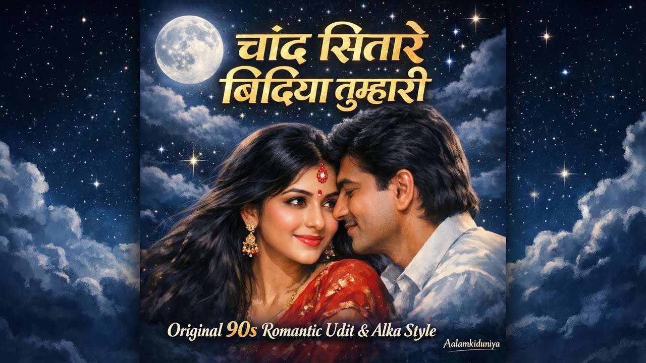 Chanda Sitare Bindiya Tumhari || Slowed &Reverd Romantic 🥰 Song ||#slowvered#naseeb #romantic#90s 