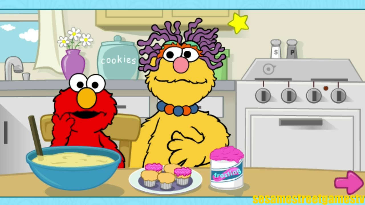 Sesame Street Elmo's Special Cupcakes Babysitting Game Family Entertainment