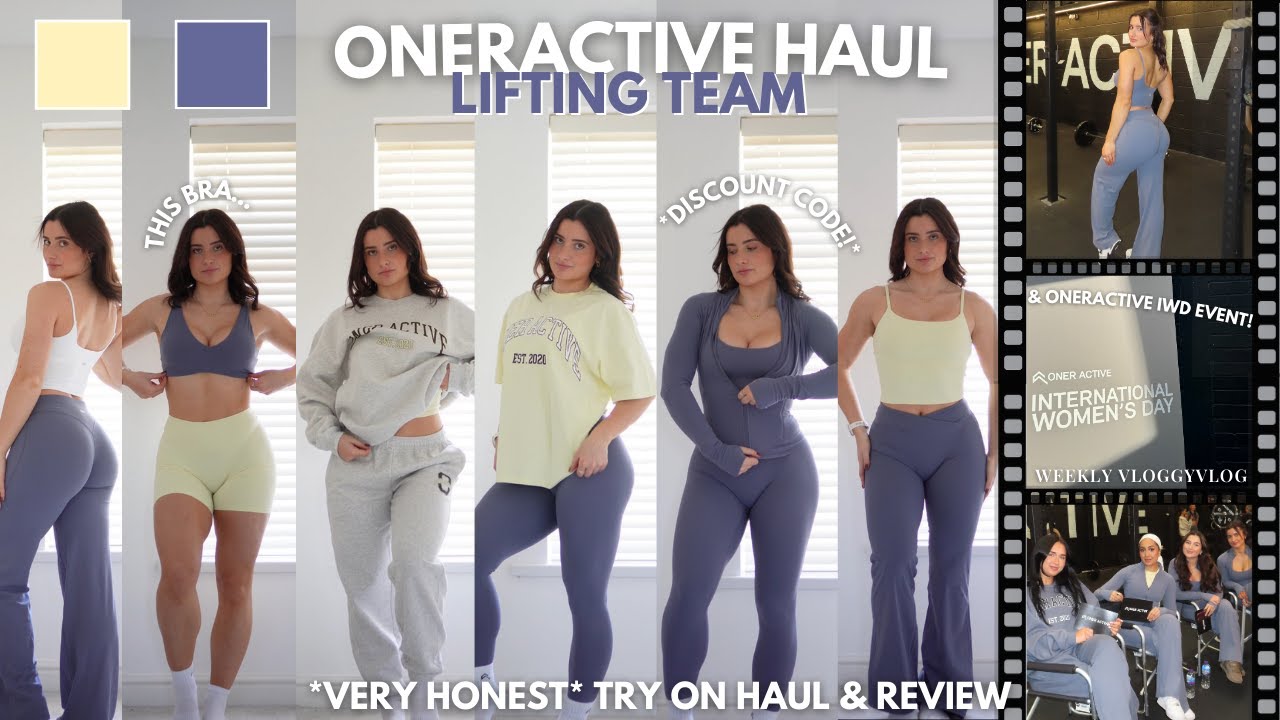 OnerActive SoftMotion 'lifting team'  try on haul & review | INDEPTH & HONEST |  IWD event vlog!
