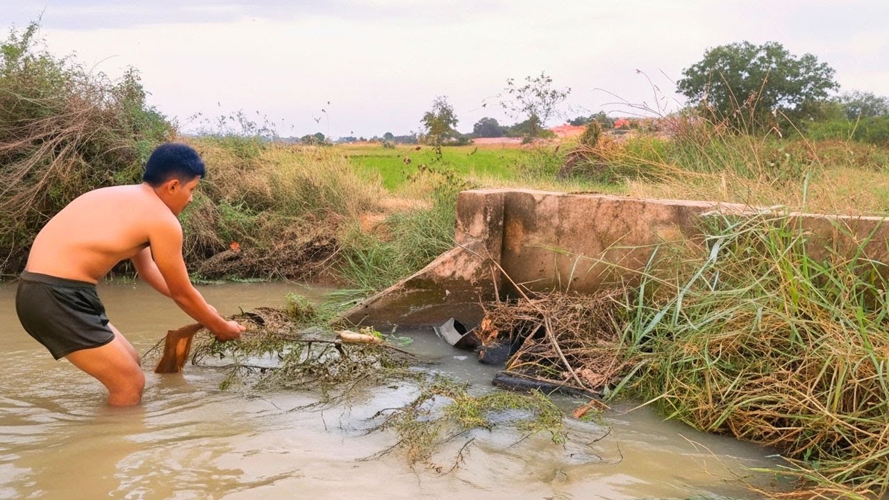 Season Rain With Mission Clean Unclogging Culvert Drain Water