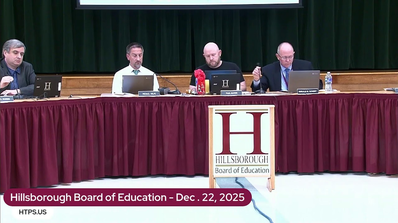 Hillsborough Board of Education - Dec., 22, 2025